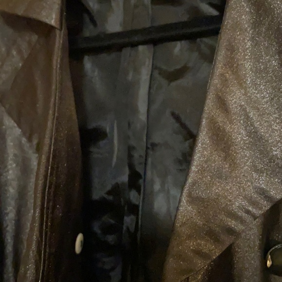 EUC Satin Trench Coat Size: M - Picture 4 of 6